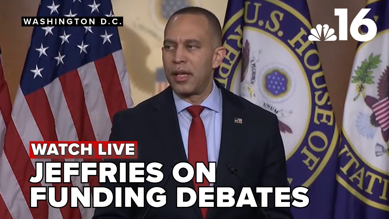 House Democratic Leader Hakeem Jeffries holds a press conference