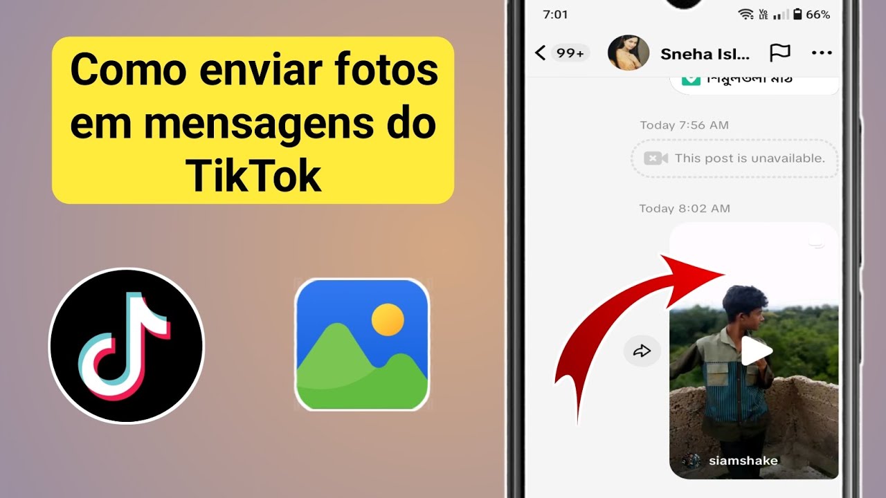 Como Enviar Fotos/Imagens em Mensagens do TikTok (2025)