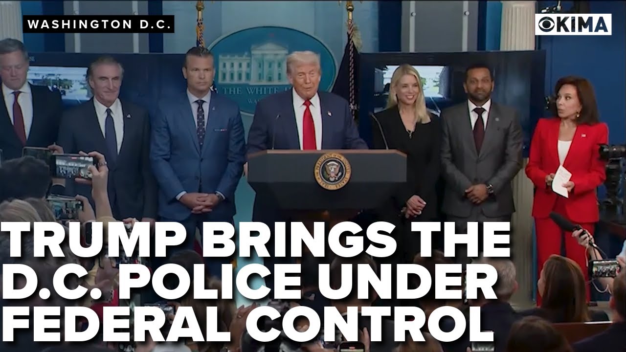 WATCH: President Trump Places the D.C. Police under Federal Control to Combat Crime in the City
