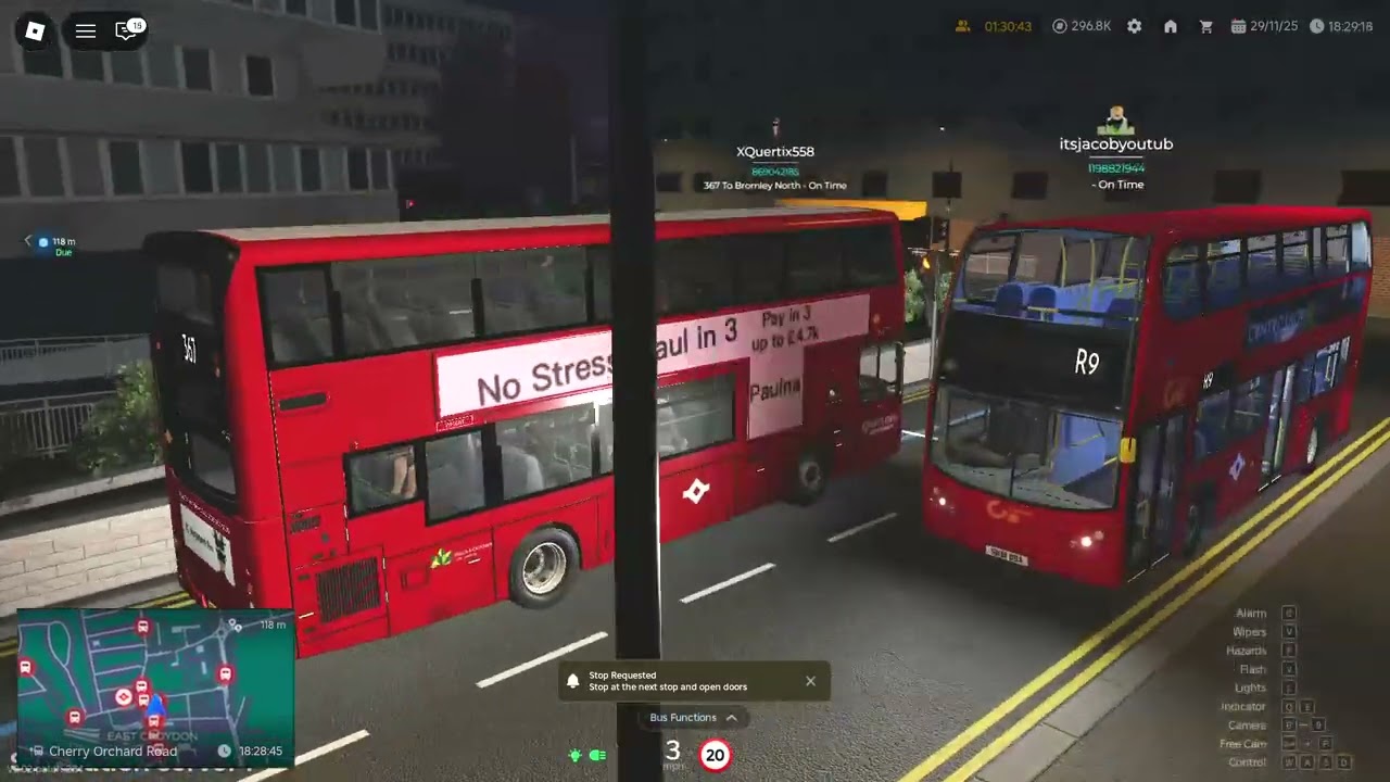 Roblox Croydon 367 Flood(Shift)Driving Sim Server WC-SC