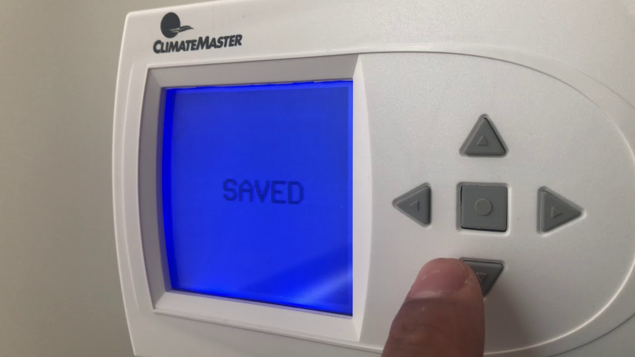 ClimateMaster Thermostat - How to turn on/off Air Conditioner