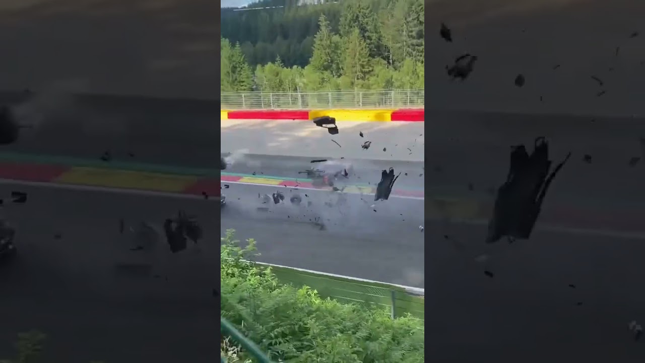 𝗦cary crash 24H Spa Laurin Heinrich and Joshua Mason