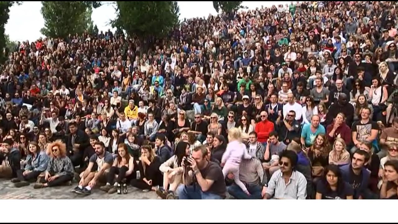 Ricciotti Ensemble in het Mauerpark in Berlijn - zomer 2014