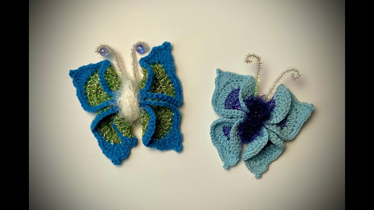 Schnellen Schmetterling 🦋 häkeln #häkeln #crochet