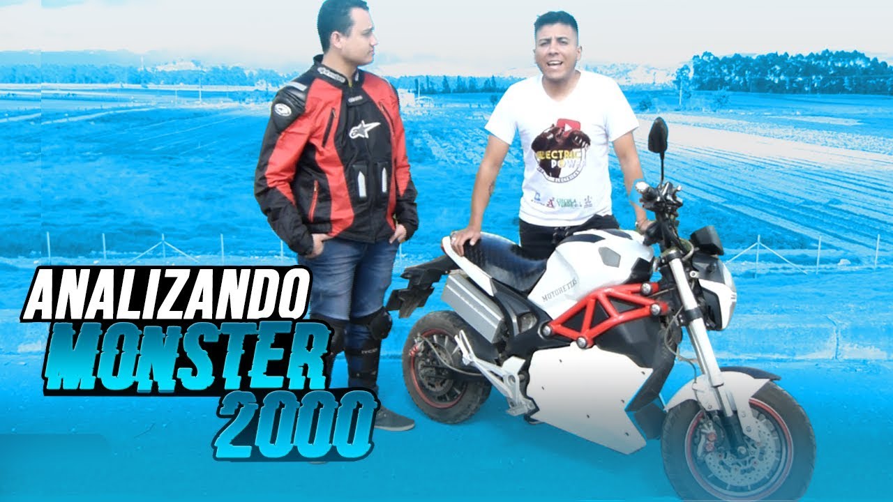 ANALIZANDO MONSTER 2000 | MOTO ELÉCTRICA VS COMBUSTIÓN | Motos Eléctricas