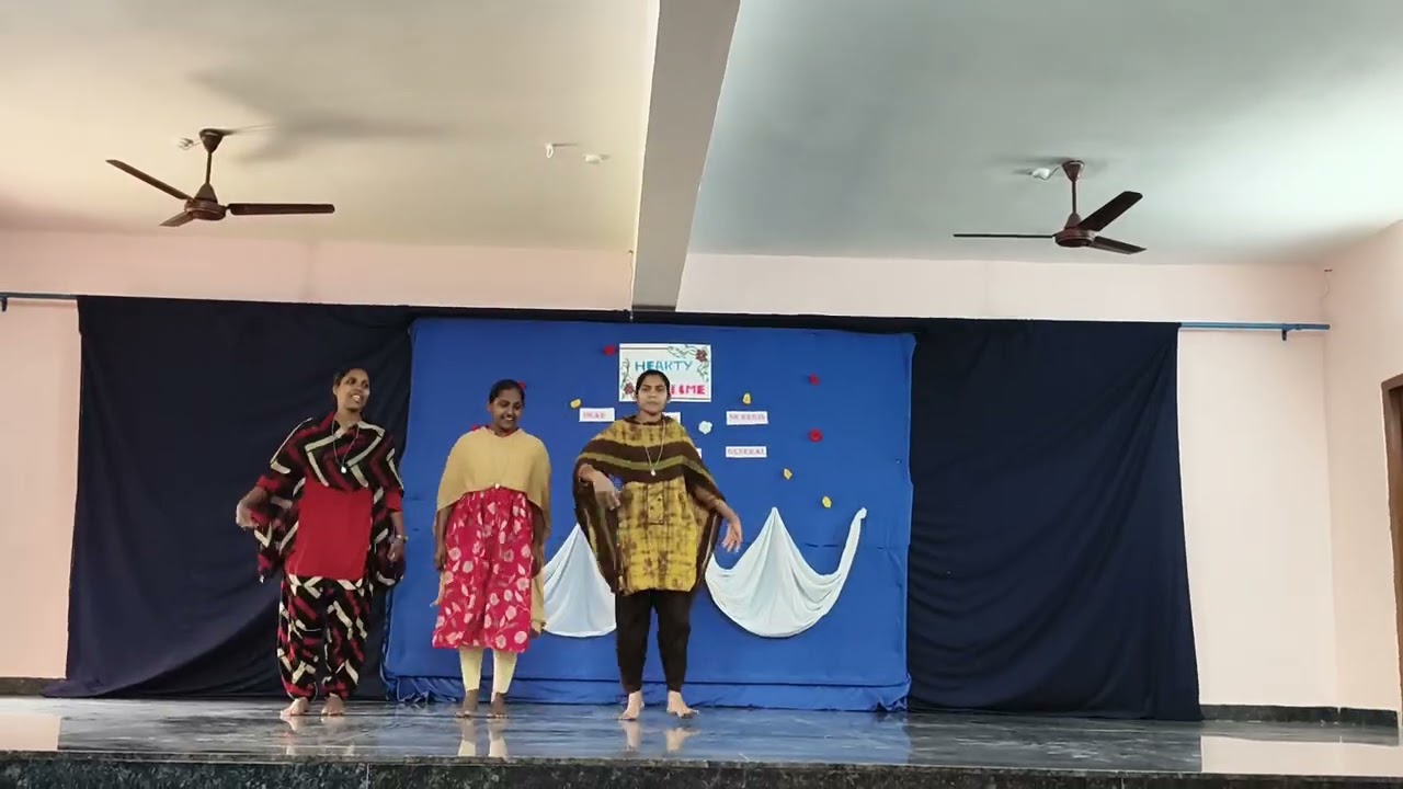 College students folk dance
