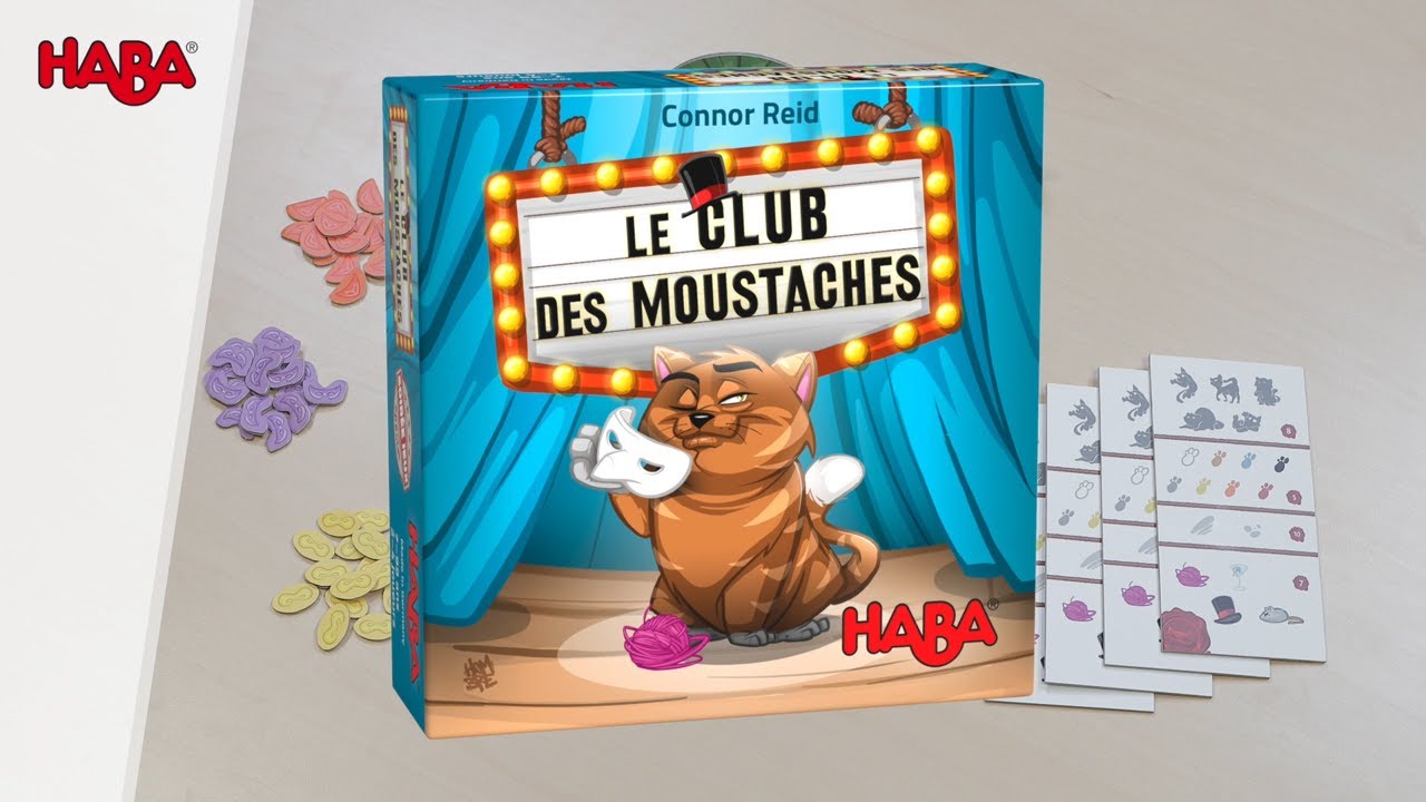 HABA - LE CLUB DES MOUSTACHES les règles en moins de 2 minutes !