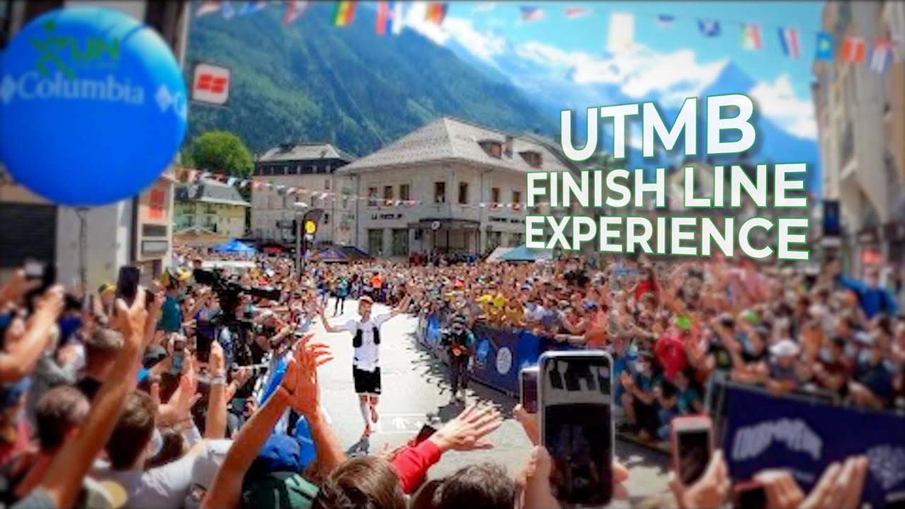 UTMB 2021 Champion Crossing Finish Line