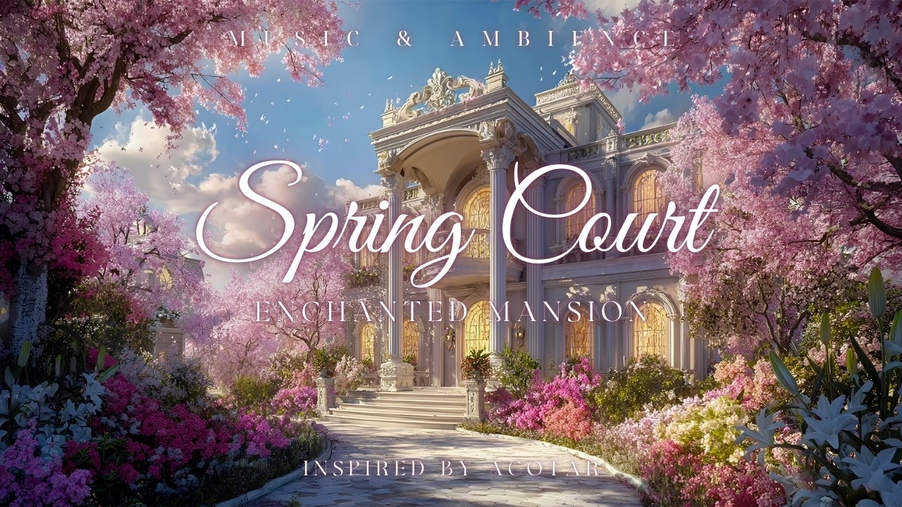 ACOTAR Spring Court🌸Enchanted Mansion in Bloom | Magical Fantasy Music for Relaxing & Dreamy Escape