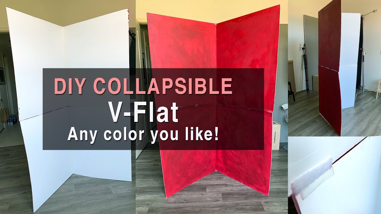 DIY Portable/Collapsible/Foldable V-Flat. And how to Make it ANY color