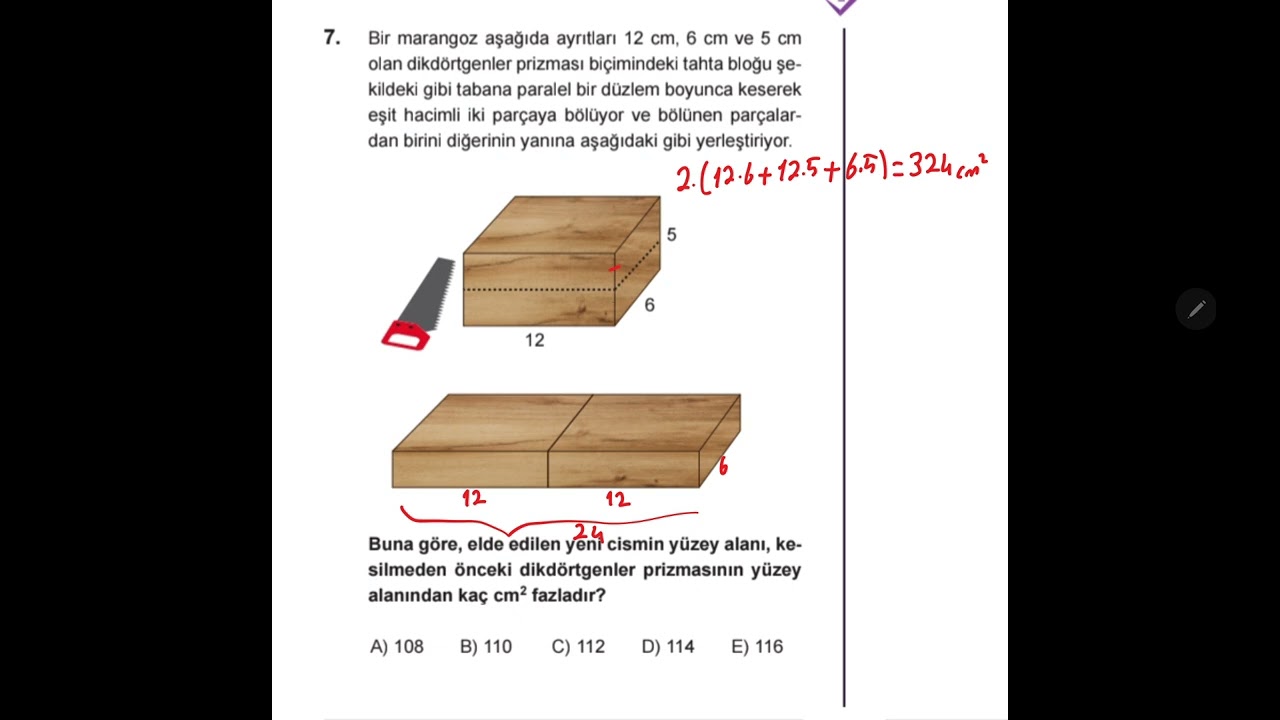 Bi Dene Yayınları | TYT Geometri Branş Denemesi 21 | 7. Soru Anlatımlı Video Çözümü