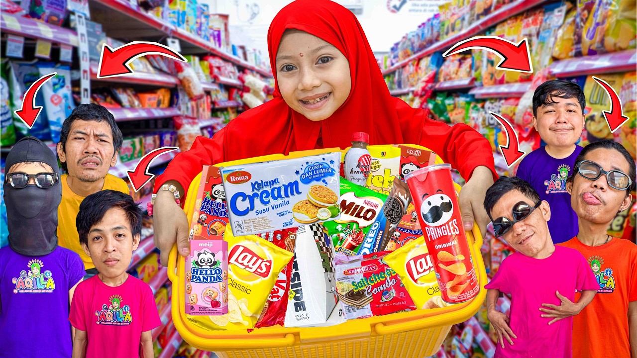 AQILA BORONG JAJANAN BARENG TIM DI ALFAMART