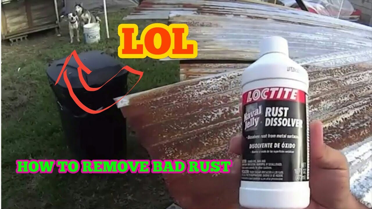 How To remove rust and use naval jelly
