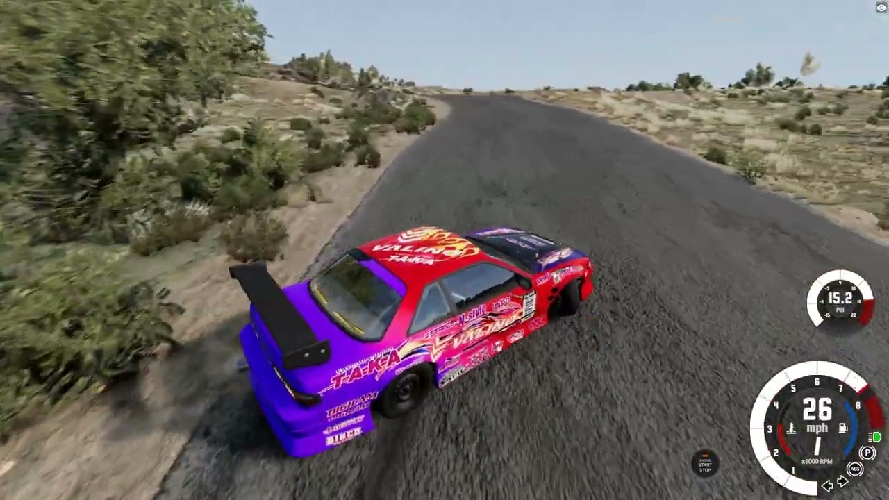 битва японских корчей на той самой дрифт трассе в BeamNG Drive