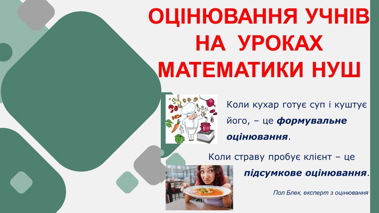 Оцінювання учнів 5-7 класів на уроках математики НУШ