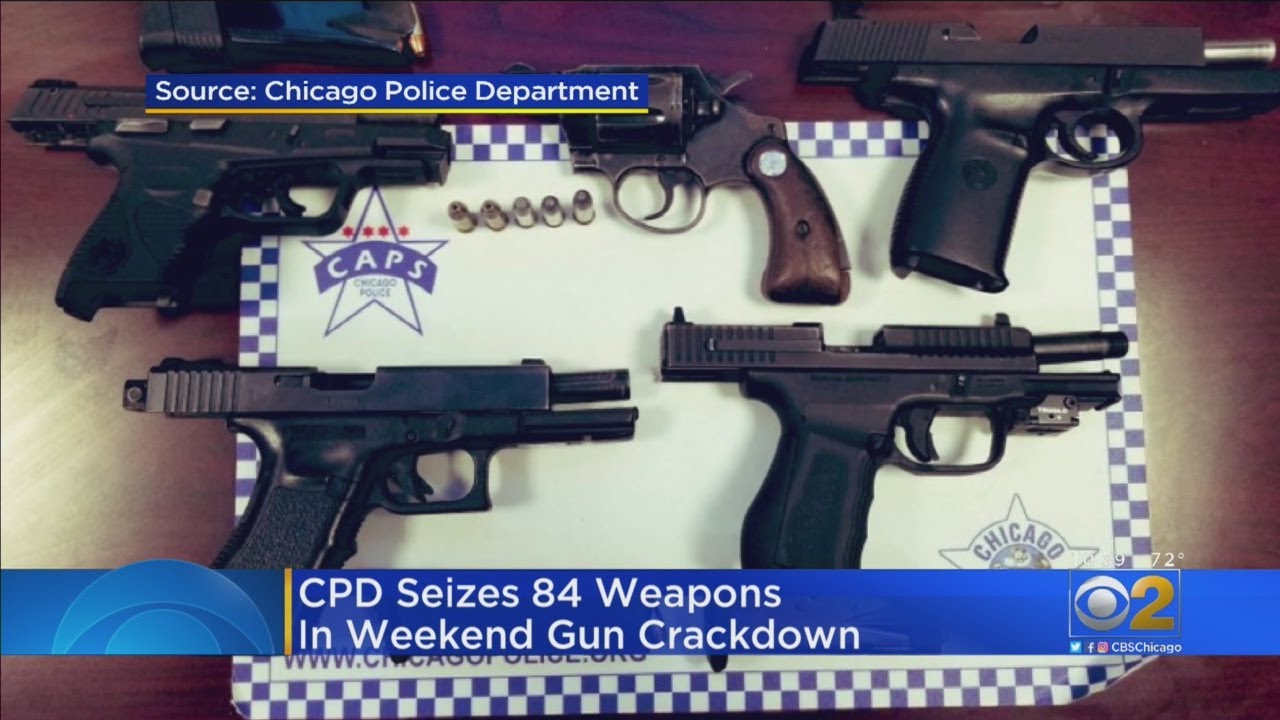 Police Seize 84 Guns In Weekend Crackdown