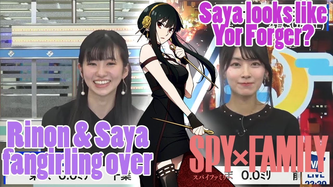 Saya looks like Yor Forger  Rinon & Saya fangirling over Spy x Family