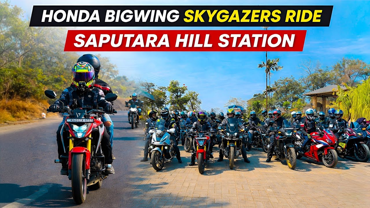 Saputara Hill Station Bike Ride from Ulhasnagar | Honda BigWing Skygazers Ride 🏍️🌄 | HONDA CB300F