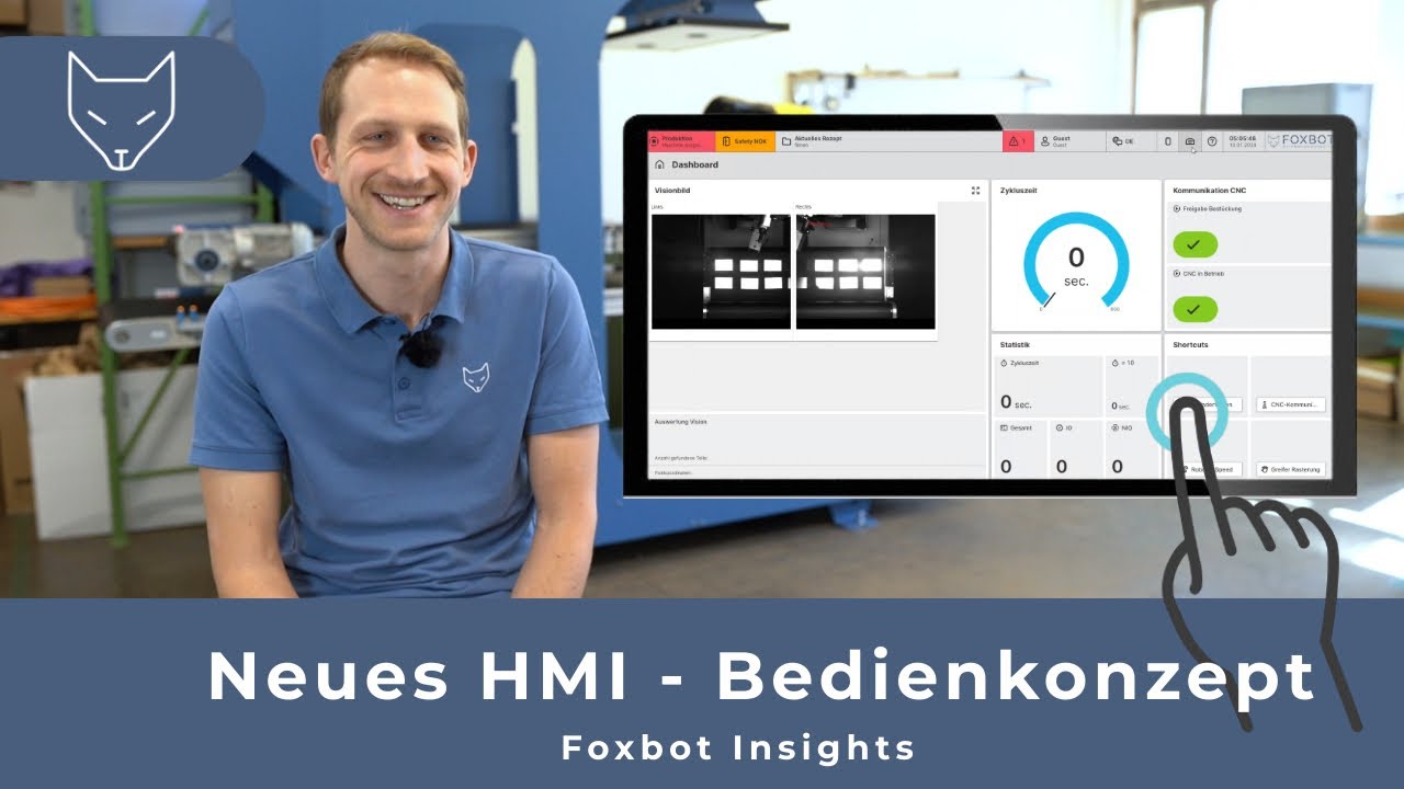 Neues HMI - Bedienkonzept (Foxbot Insights)