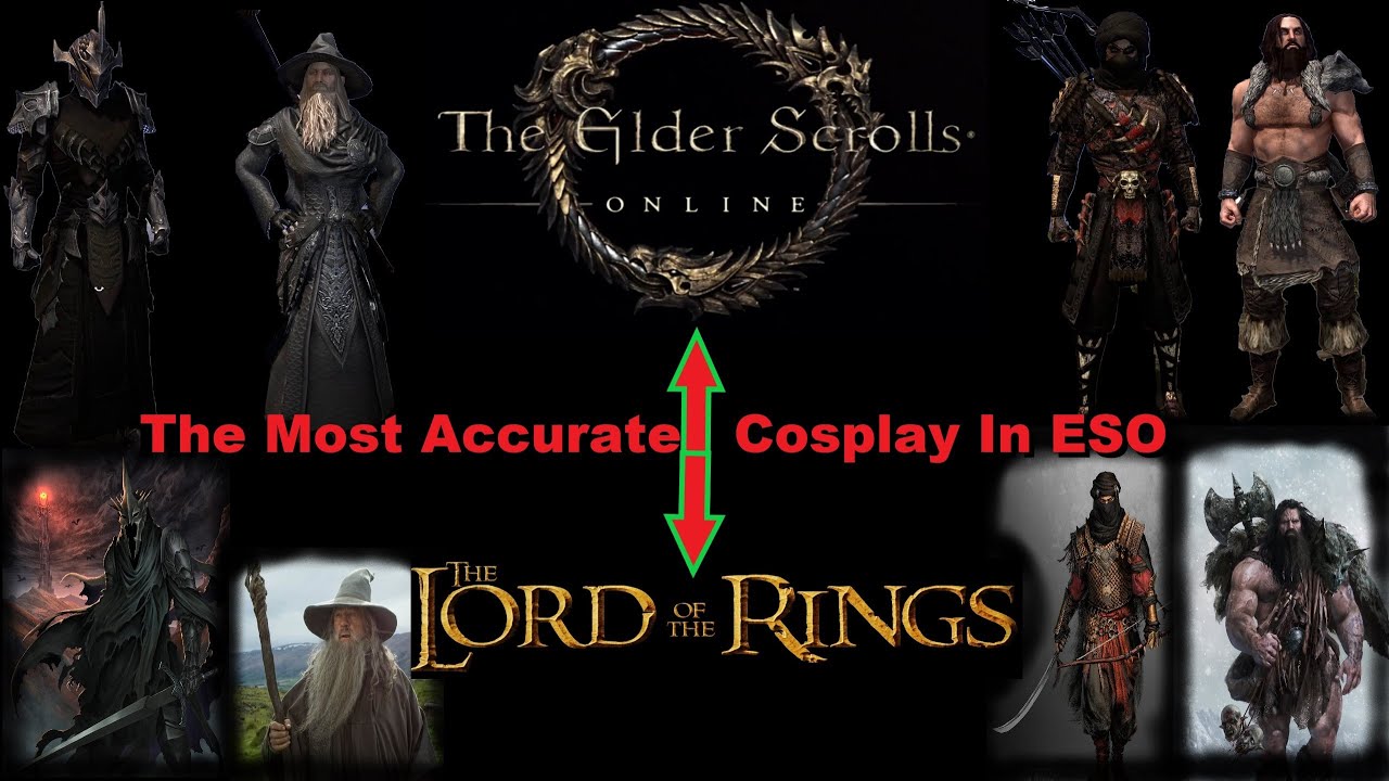 LOTR x ESO - The Most Accurate Cosplay In ESO You'll Ever See ! Character Showcase !