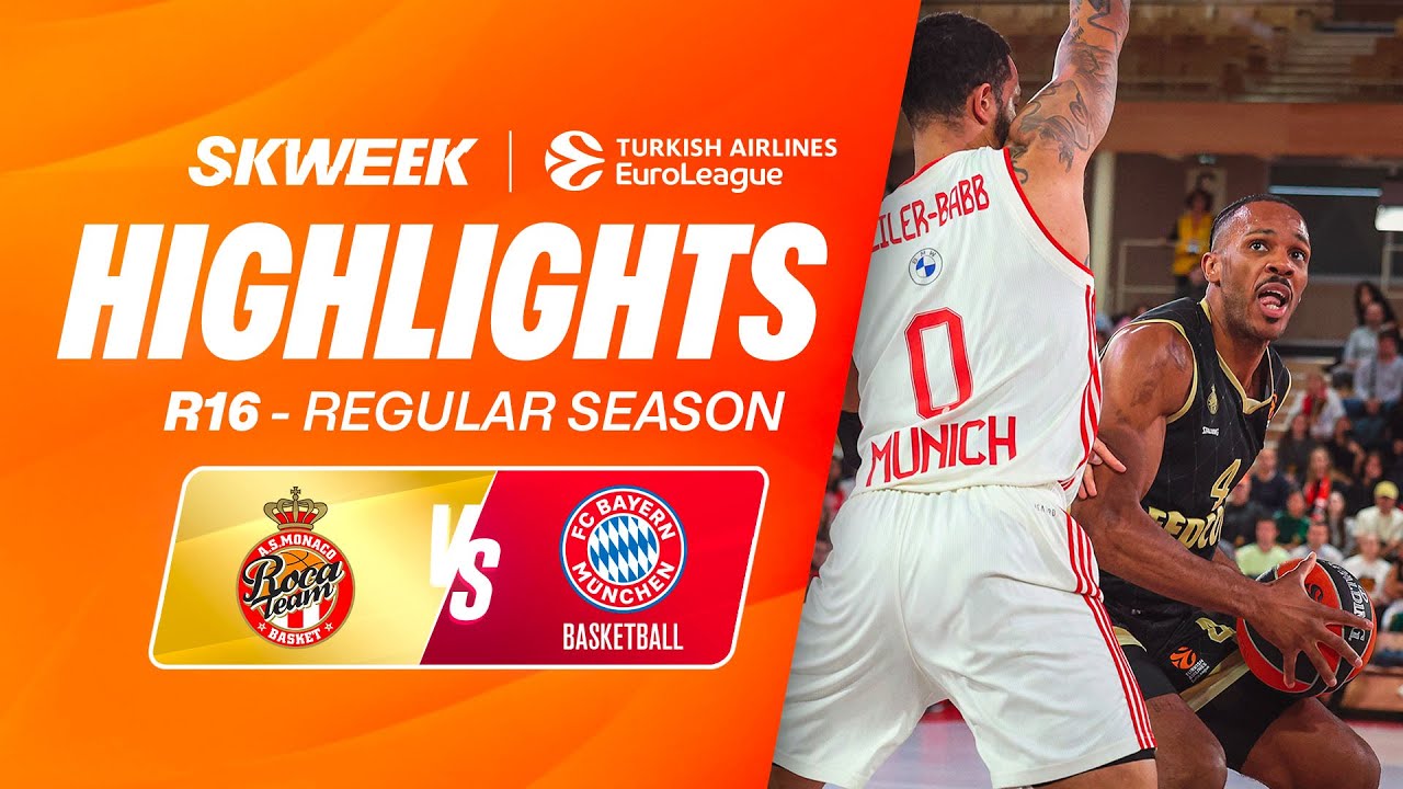 BATTLE FOR THE FIRST PLACE IN MONACO ⚔️ Monaco vs Bayern Munich - Highlights EuroLeague R16