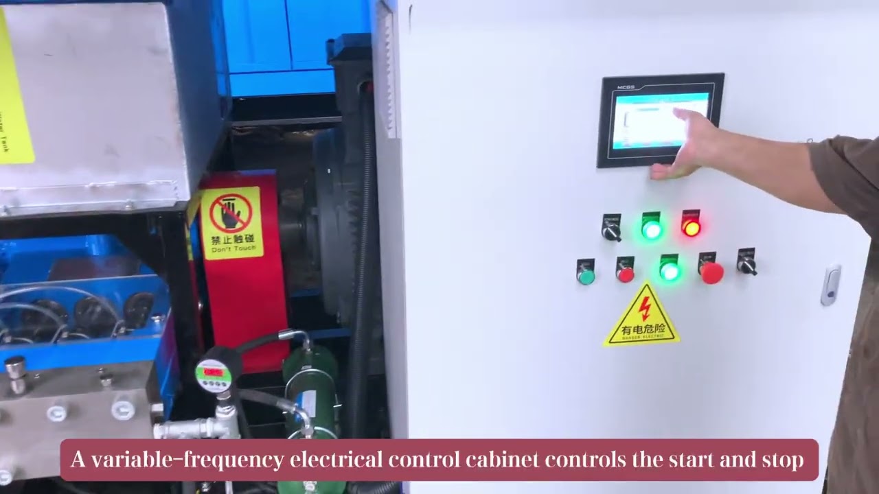 2000bar 40lpm hydro blasting machine