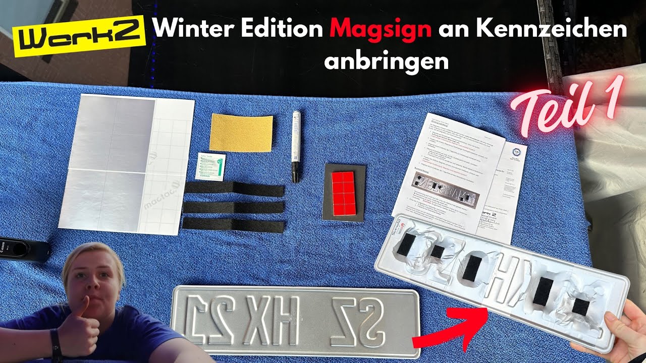 Werk 2 Magsign 🧲 Winter Edition Magnete an Kennzeichen anbringen 😁 | Teil 1