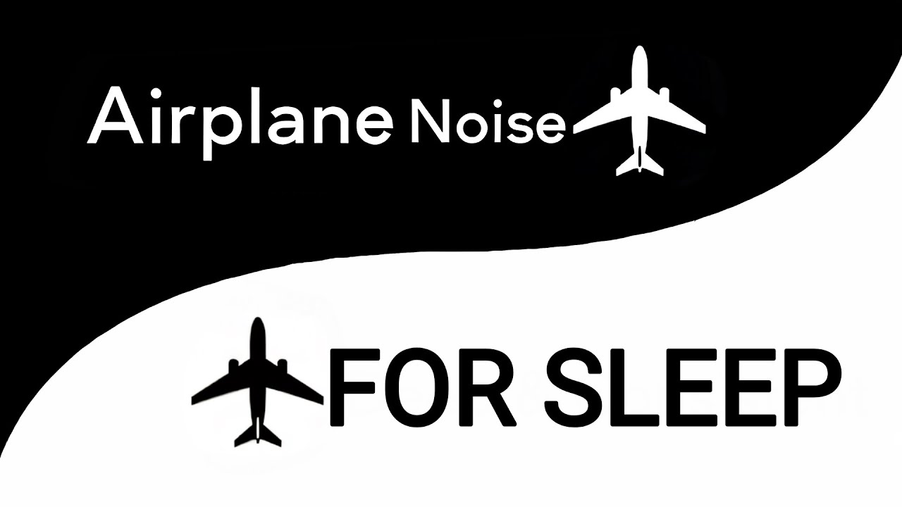 Airplane White Noise (for Sleep) | 10 Hours | Black Screen