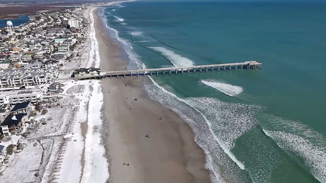 Snow day on Wrightsville Beach, North Carolina | Drone Cinematography | Brinker Media House 001