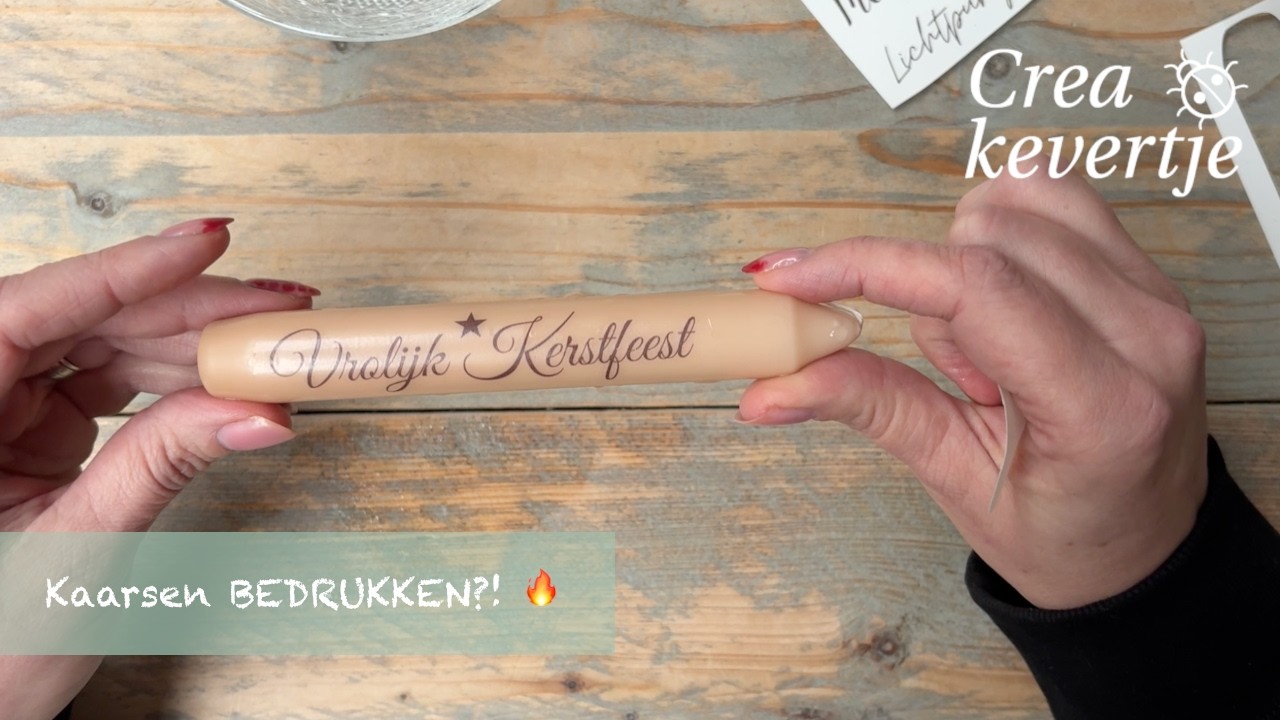 Kaarsen Bedrukken met Waterslide Decal Paper | Stap voor Stap DIY + Printer Instellingen