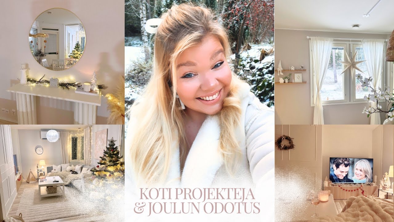 Koti projekteja | Tehdään pinterest pöytä, joulukranssi & kaakao asema 💗🎅🏼