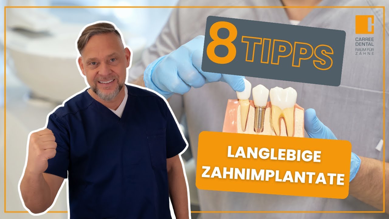 8 Tipps vom Zahnarzt, damit Ihre Zahnimplantate lebenslang halten