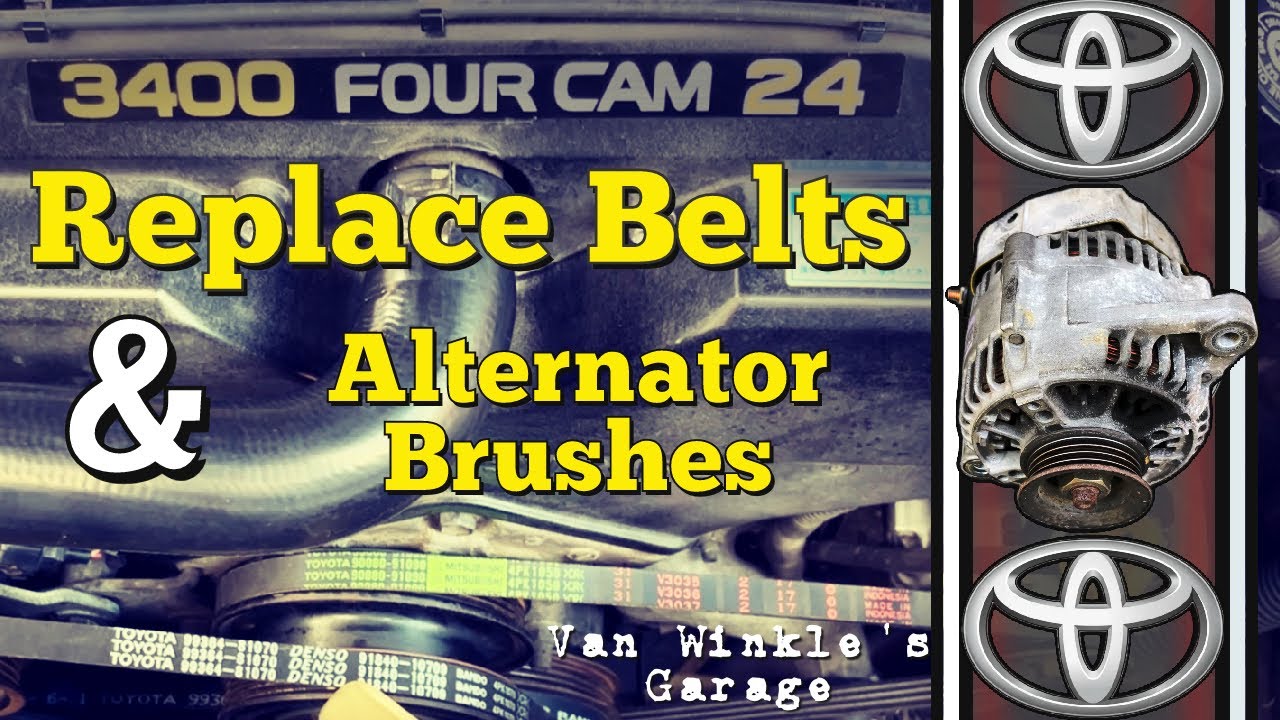 How To Replace Drive Belts & Alternator Brushes 96-02 Toyota 4Runner 3rd Generation
