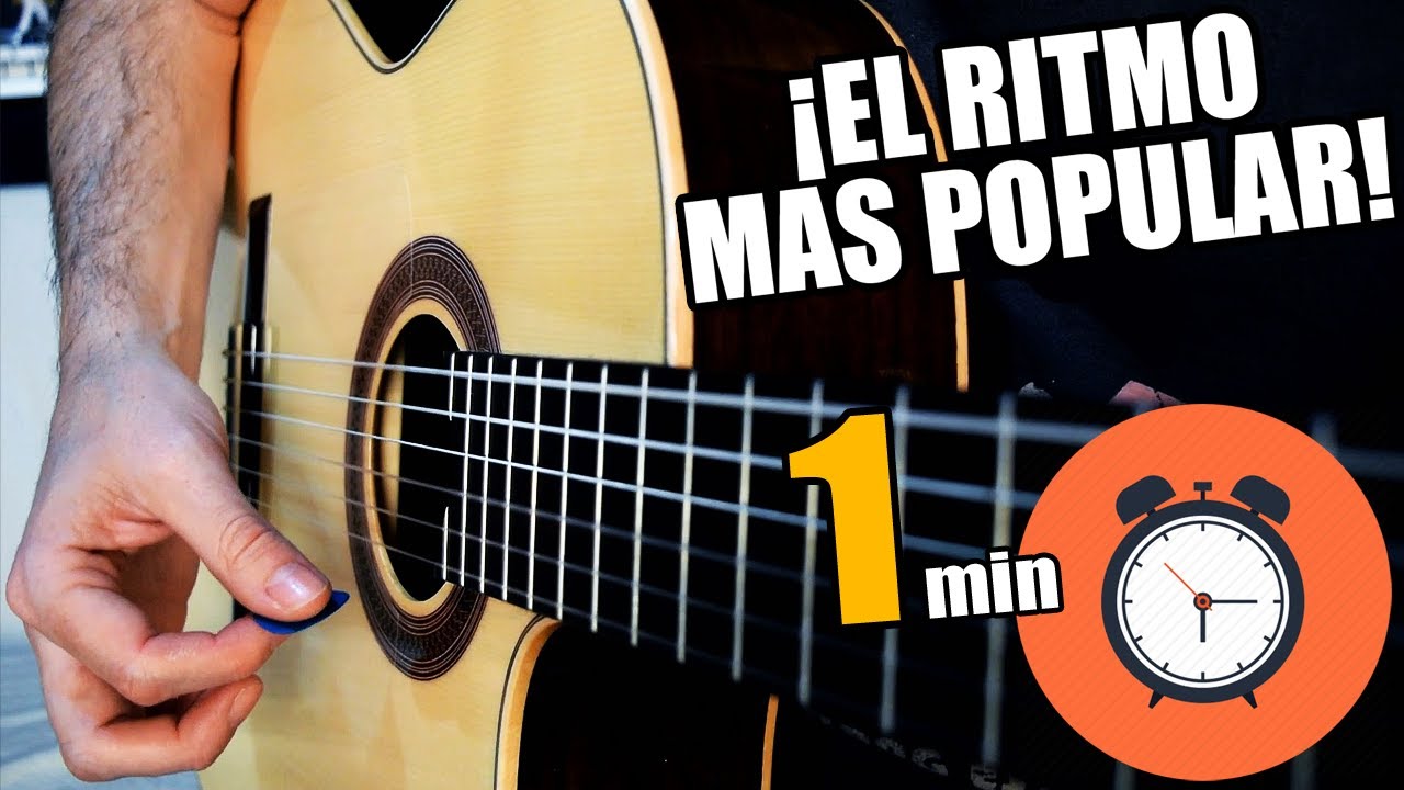 Aprende el RITMO mas USADO en la guitarra &iexcl;en solo 1 minuto!