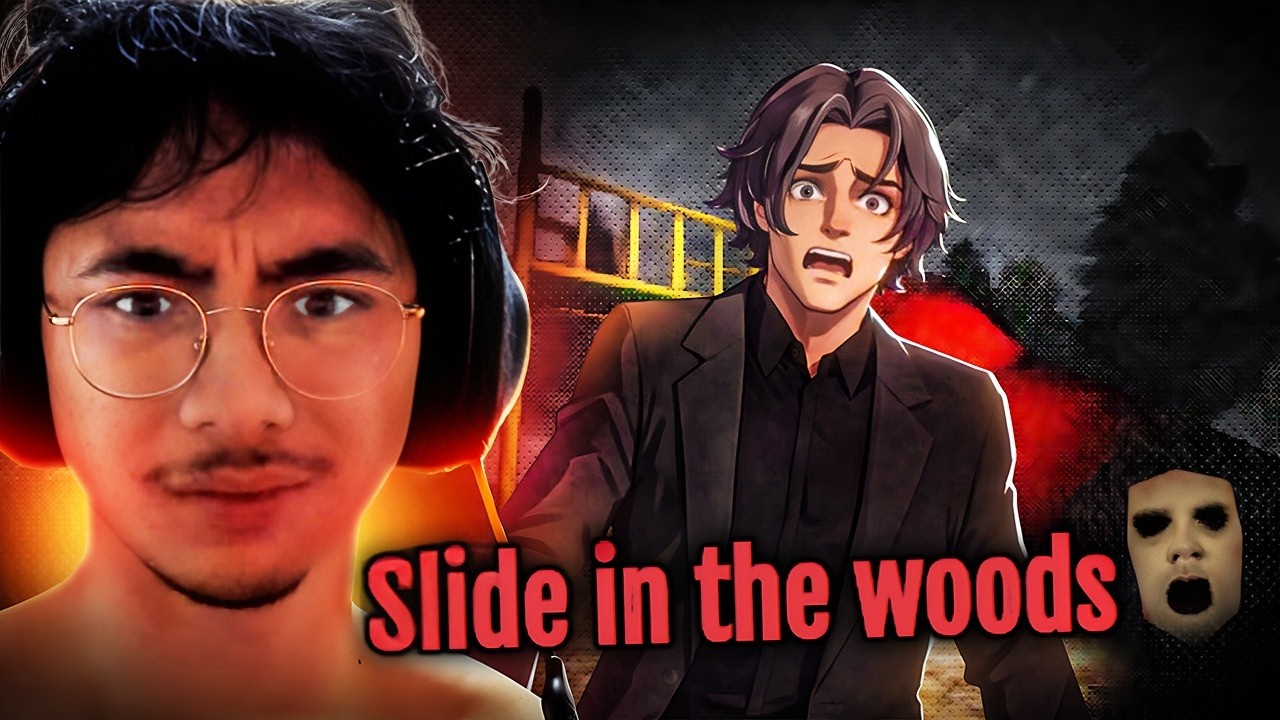 I PLAYED THE SCARIEST GAME WITH THE FREAKIEST A.I. (GONE WILD) (GONE FREAKY) - [Slide in the woods]