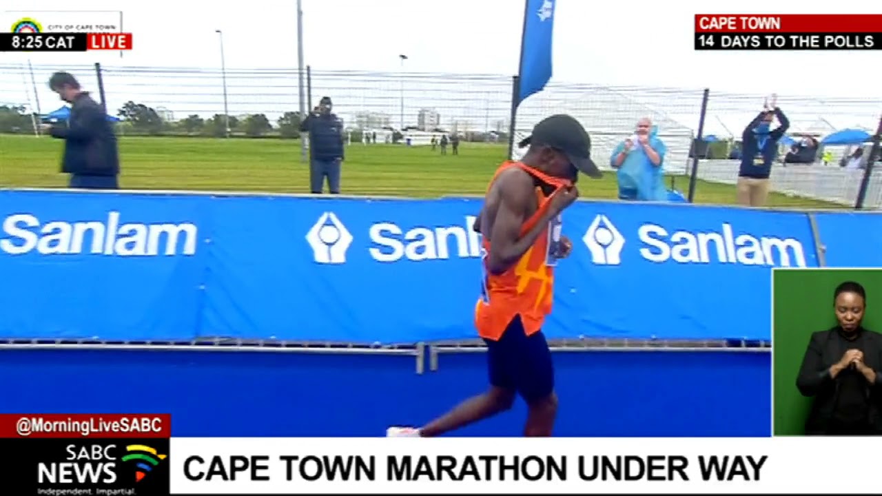 Stephen Mokoka wins the 2021 Cape Town marathon