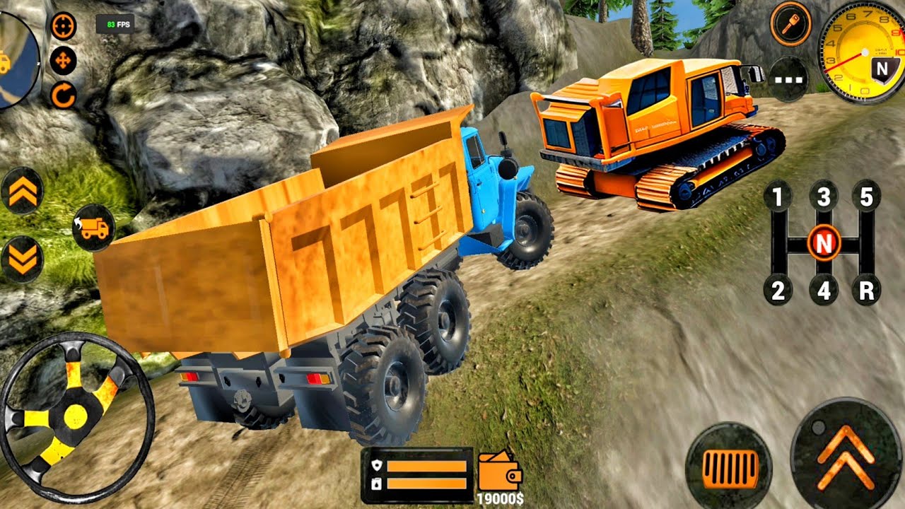 Backhoe Loader JCB Simulator Gameplay - Indian Vehicles Truck JCB Driving - Android Gameplay
