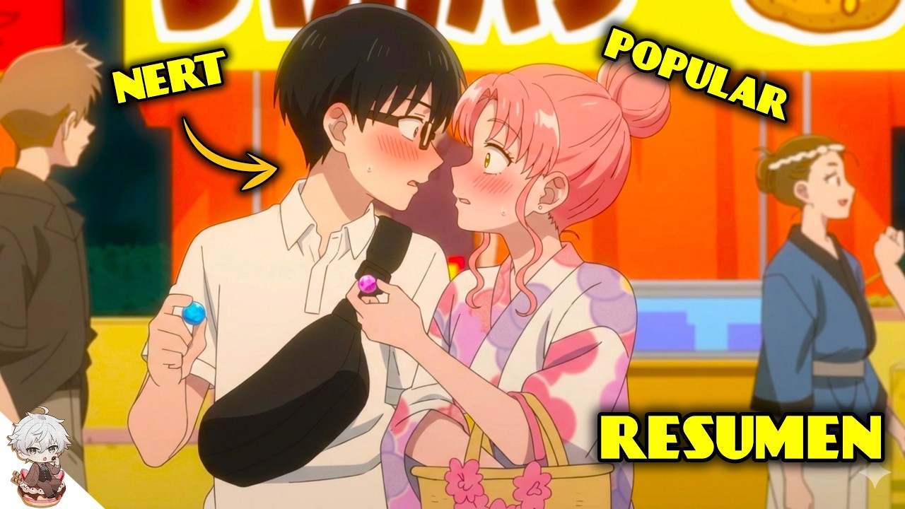 😻LA CHICA POPULAR QUE SE ENAMORÓ DEL SOLITARIO DEL SALÓN ⏩RESUMEN (1-4) - Seihantai na Kimi to Boku