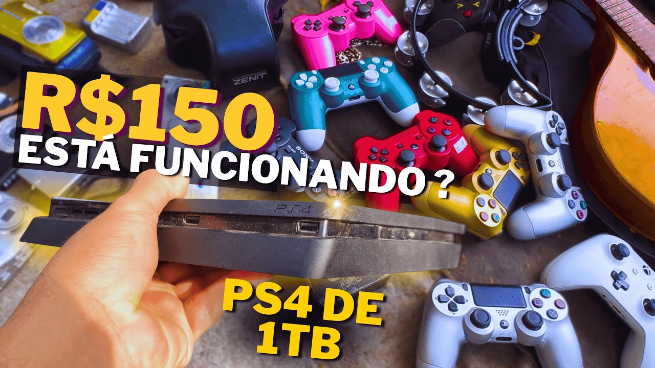 PS4 DE 1TB NA FEIRA DO ROLO | FUNCIONA ou é  CILADA ?