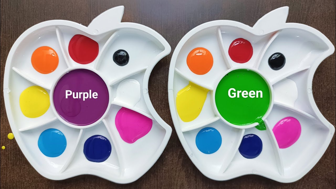 #Colormixing 39 / Green vs. Purple: Color Mixing Recipes!