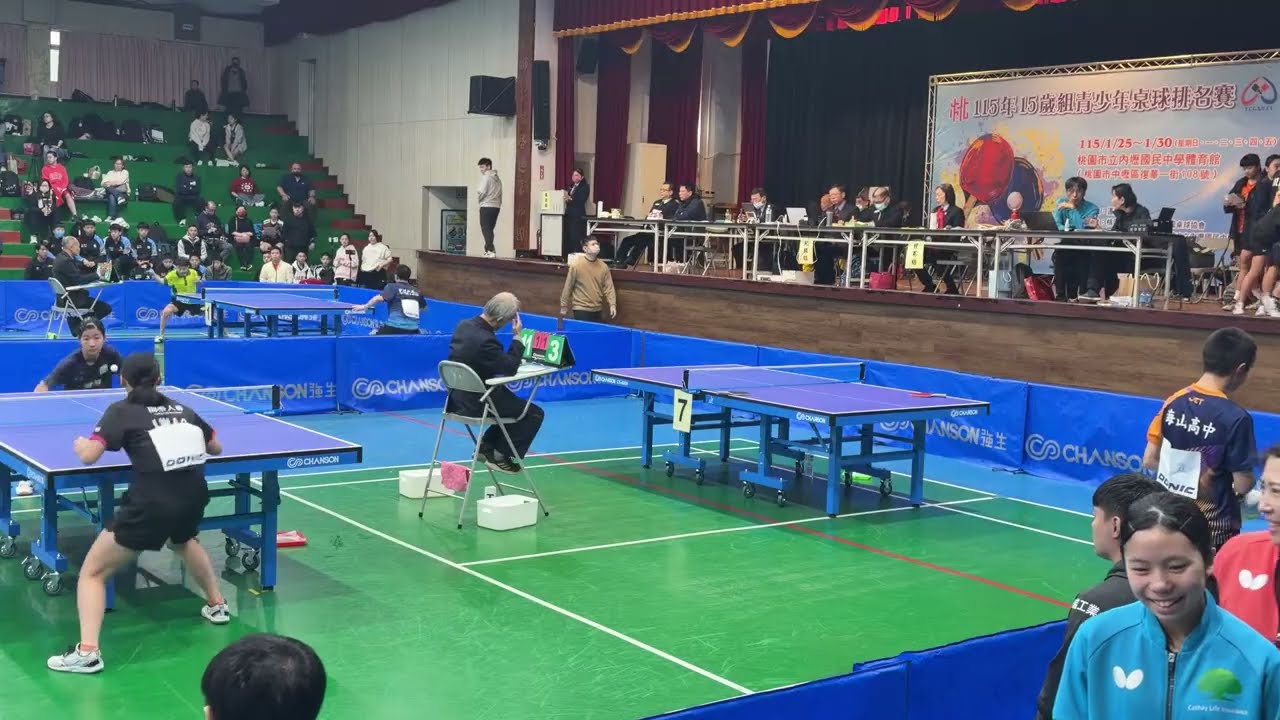 115年青少年桌球國手第三輪決選 羅允呈 vs 王育泰& 陳柏承vs 陳崨寧