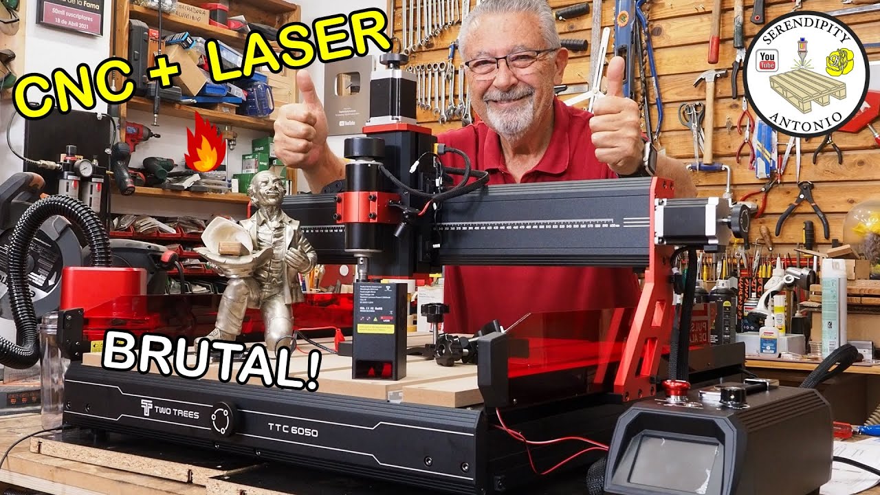 CNC Two Trees TTC6050: Fresadora brutal con m&oacute;dulo l&aacute;ser incluido