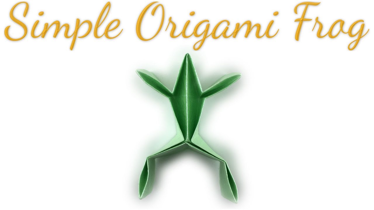Simple Origami Frog Tutorial (Hyo Ahn)