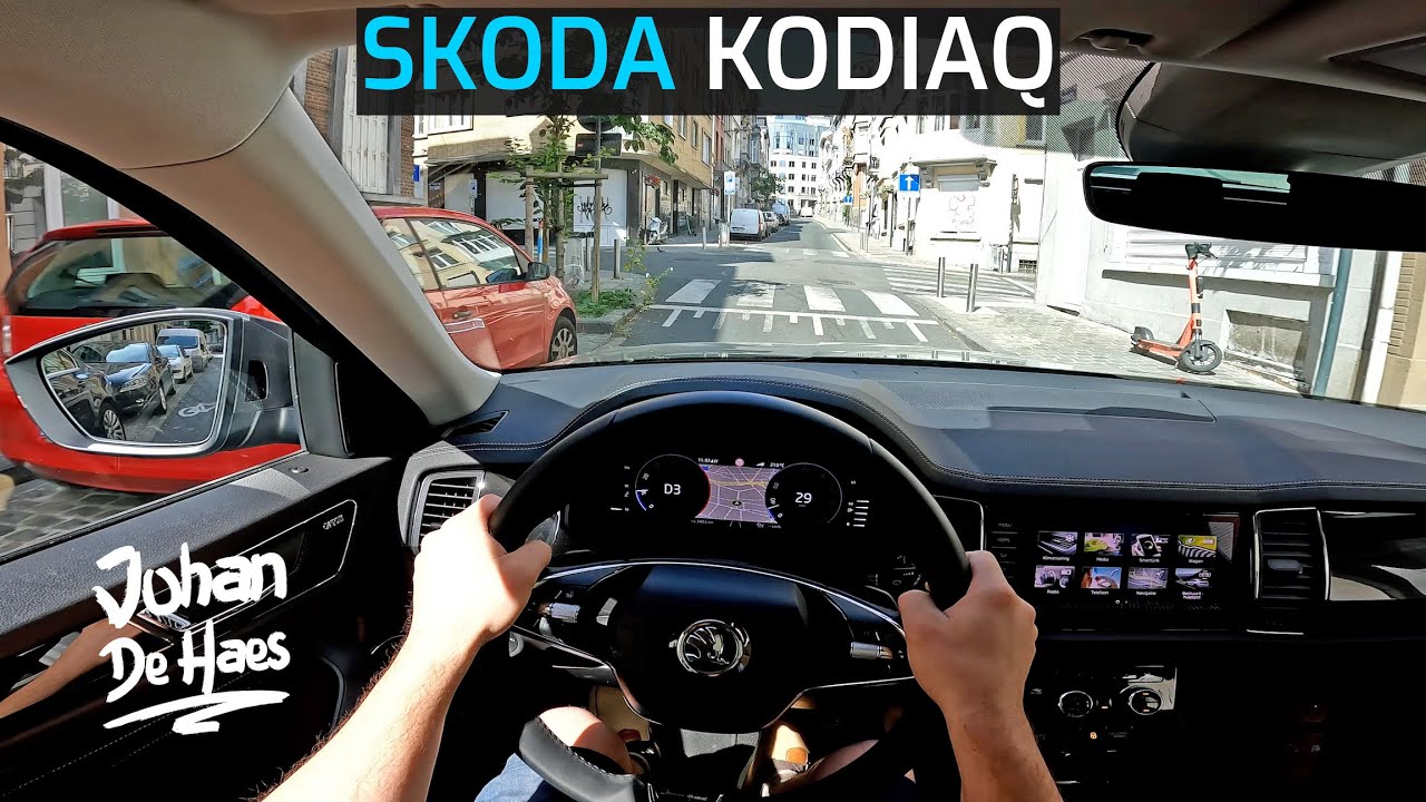 2022 SKODA KODIAQ L&K 2.0 TDI 200 HP POV TEST DRIVE