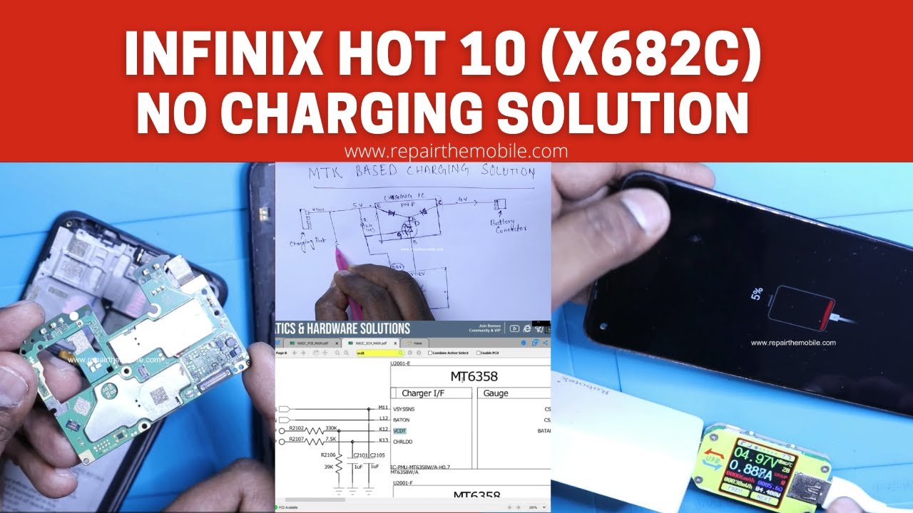 INFINIX HOT 10 (X682C) &mdash; РЕШЕНИЕ ПРОБЛЕМЫ С ЗАРЯДКОЙ