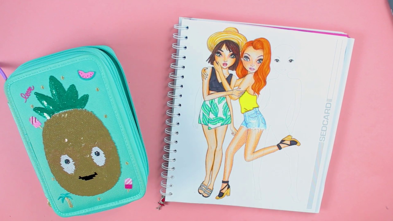 Schulmäppchen Challenge Teil 2 | TOPModel Ananas Federtasche || Foxy Draws