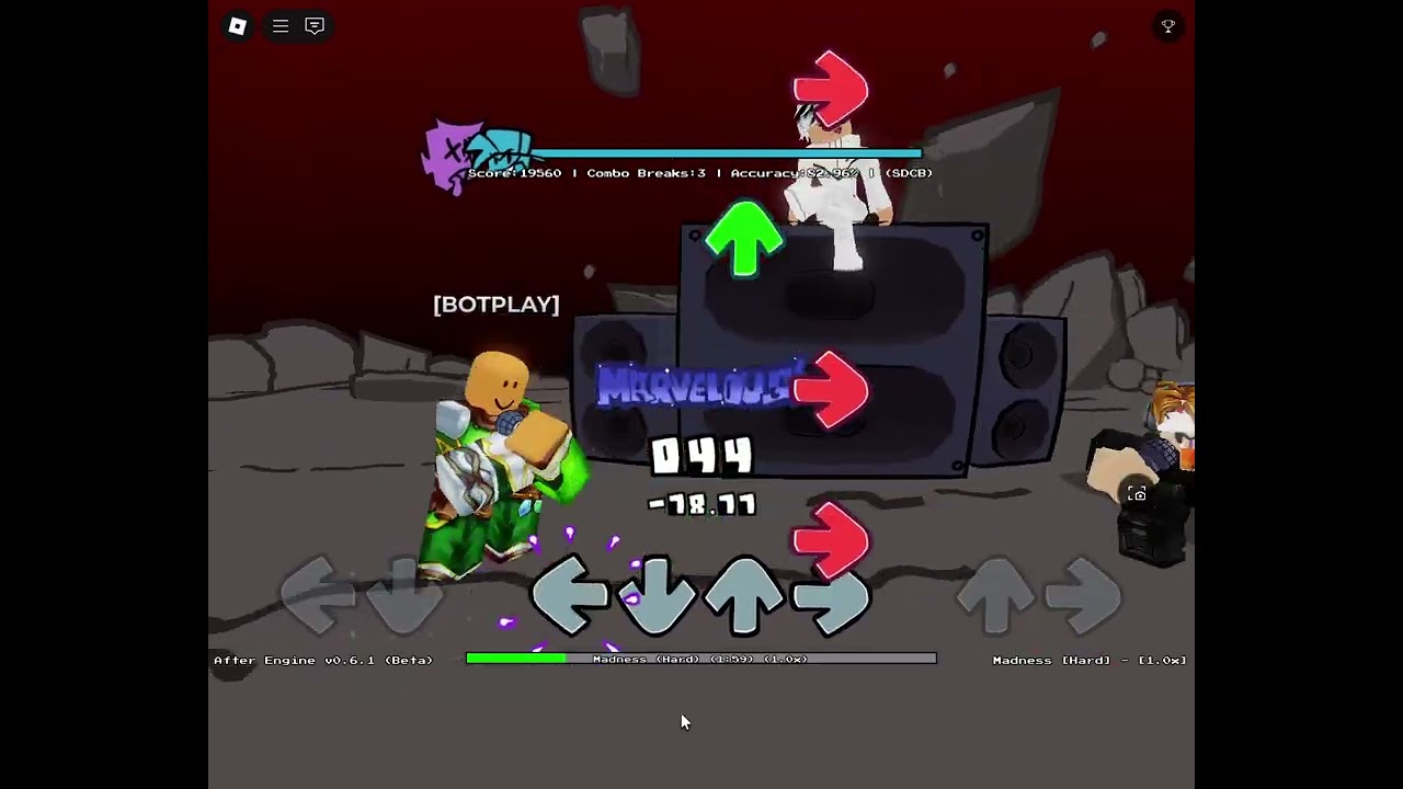 playing one of the best fnf roblox games