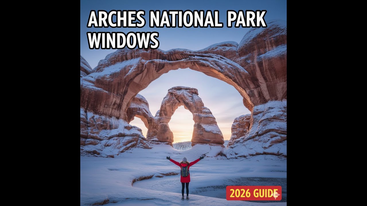 Arches National Park Windows: Inside Turret Arch
