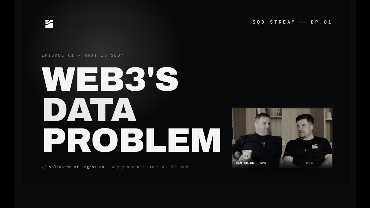 SQD Stream Podcast Ep.1 | What Is SQD? Web3's Universal Read Layer ft. CPO Dan Quirk