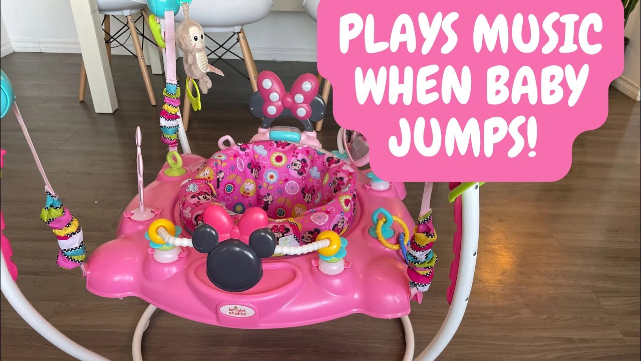 Bright Starts MINNIE MOUSE Activity Jumper - A MUST HAVE For Your Baby Registry!!